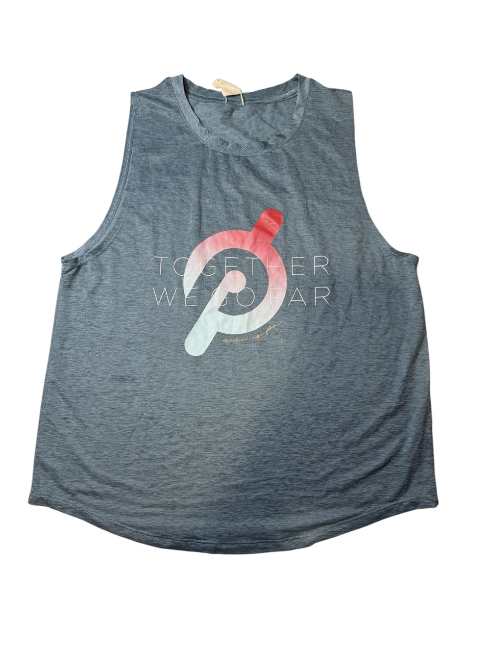 Peloton X Spiritual Gangster TOGETHER WE GO FAR Tank Top Athletic Size Medium